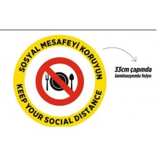 Sosyal mesafeyi koru zemin etiket